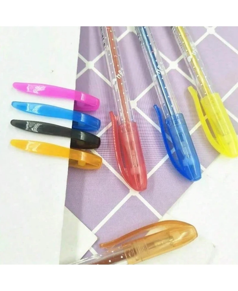 Htutwoo 48 Colors Colorful Metallic Gel Pens, Sparkling Highlighters For Drawing and Coloring, For Friends, Family, Classmates, Back To School