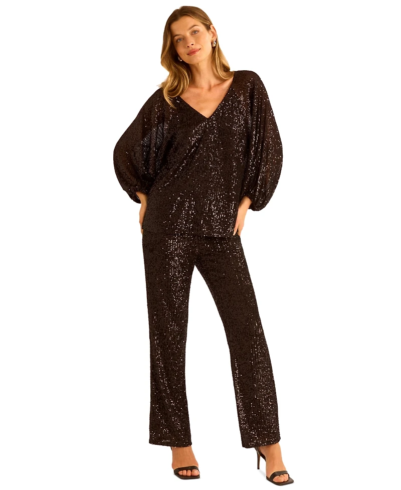 Vince Camuto Women's V-Neck Pull-On Top