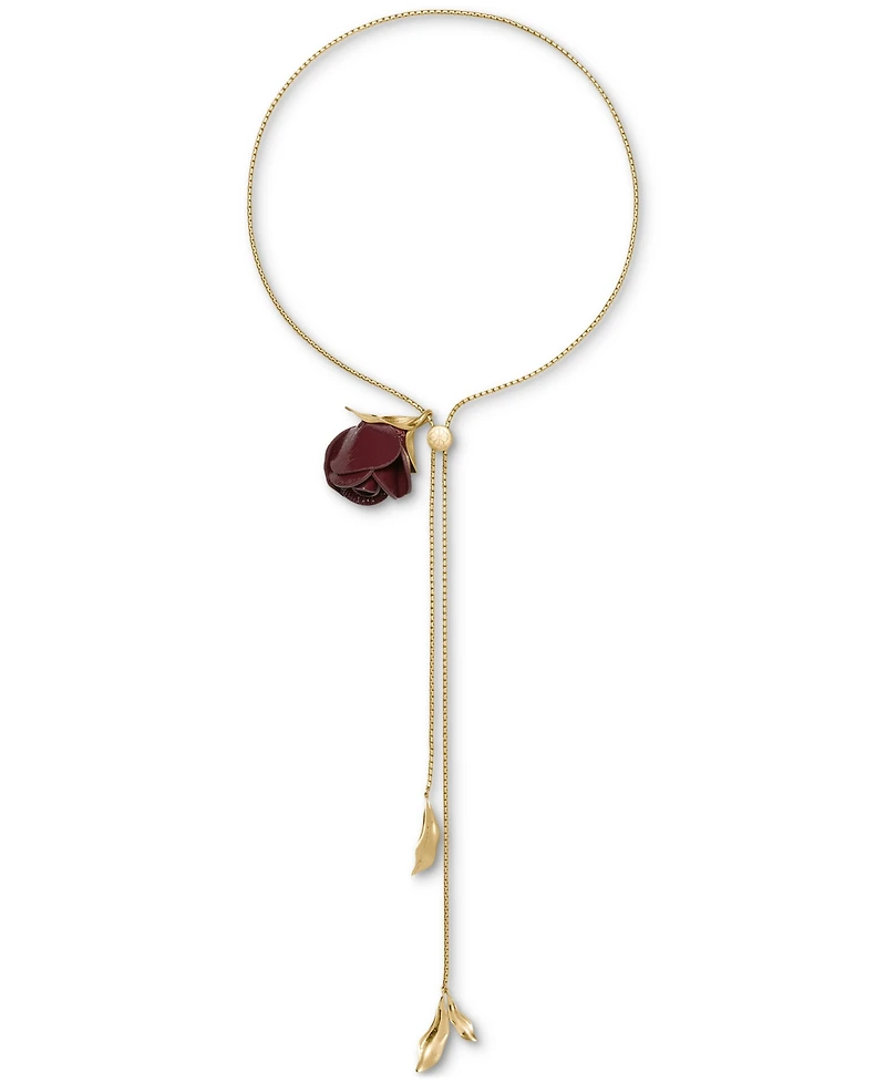 kate spade new york Cubic Zirconia Rose Buds Wrap Necklace