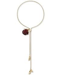 kate spade new york Cubic Zirconia Rose Buds Wrap Necklace