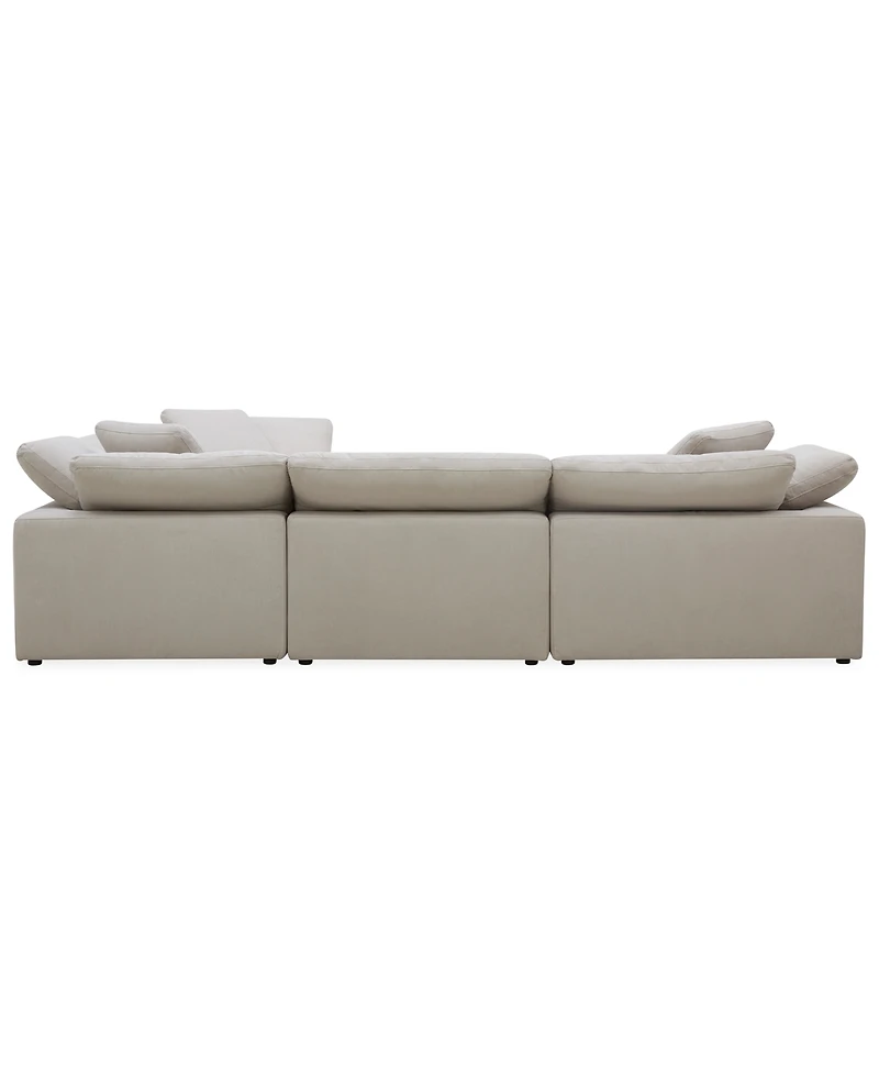 Furniture Fog 5-Pc. Fabric Chaise L-Sectional Sofa Set