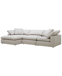 Furniture Fog 3-Pc. Fabric Chaise Sectional Sofa Set