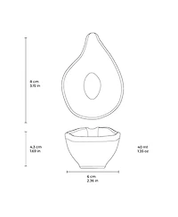 Porto Brasil Stoneware Teardrops, Set of 6
