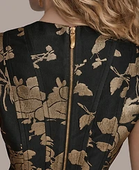 Donna Karan New York Women's Jacquard Fit and Flare Dress