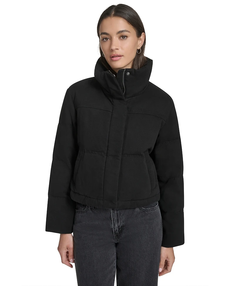 Levi's Women's Regular Cropped Cotton Puffer Jacket