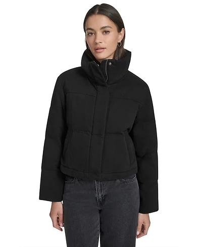 Levi's Women's Regular Cropped Cotton Puffer Jacket