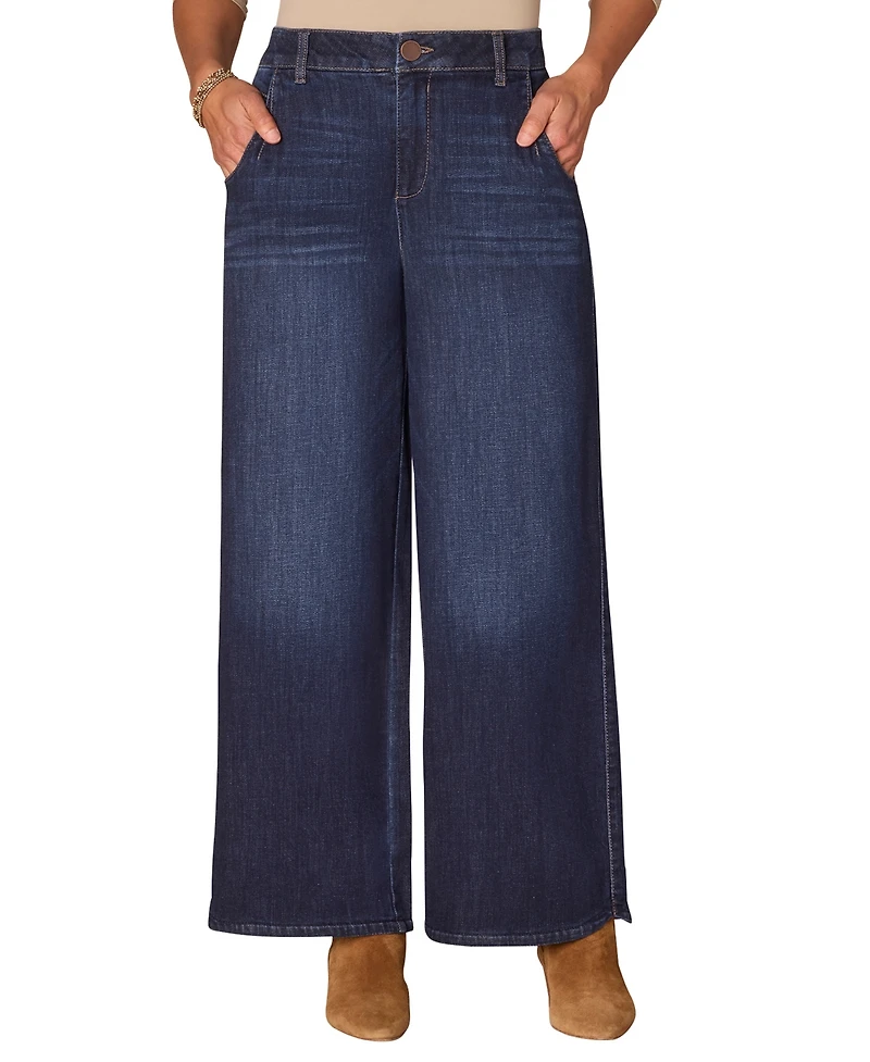Democracy Women's High Rise Slim Straight "Ab" Solution Jeans