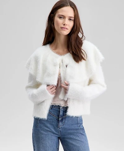 And Now This Women's Eyelash Cape Sweater, Macy's Exclusive