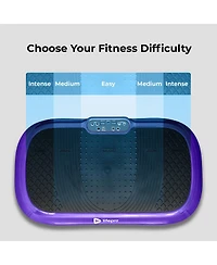 LifePro Whole Body Vibration Plate Exercise Machine with Loop Bands - Fitness Platform for Home Workouts & Training