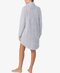 Ellen Tracy Women's Textured Long Sleeve Robe