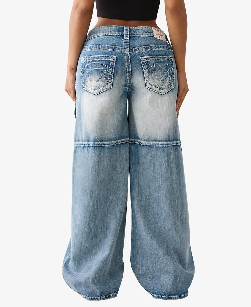 True Religion Women's Jessie Super Baggy Big Jeans