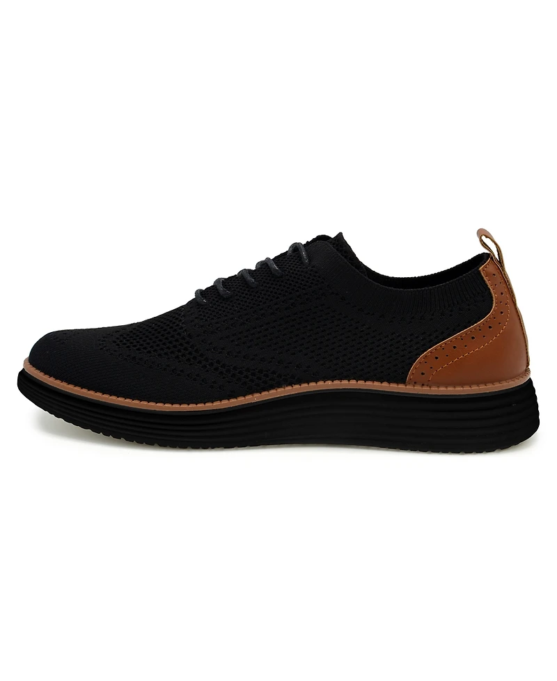 Akademiks Men's Olney Wingtip Knit Oxford Shoes