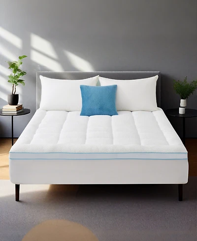 Unikome 3" Ultra Soft Memory Foam Quilted Down Alternative Mattress Pad, Queen