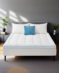 Unikome 3" Ultra Soft Memory Foam Quilted Down Alternative Mattress Pad, Queen