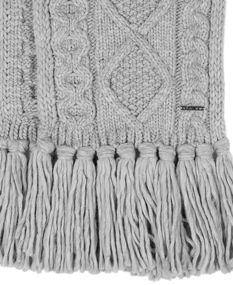 Michael Kors Women's Diamond Cable Fringe Scarf