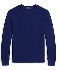 Polo Ralph Lauren Big Boys Waffle-Knit Cotton Long-Sleeve Tee