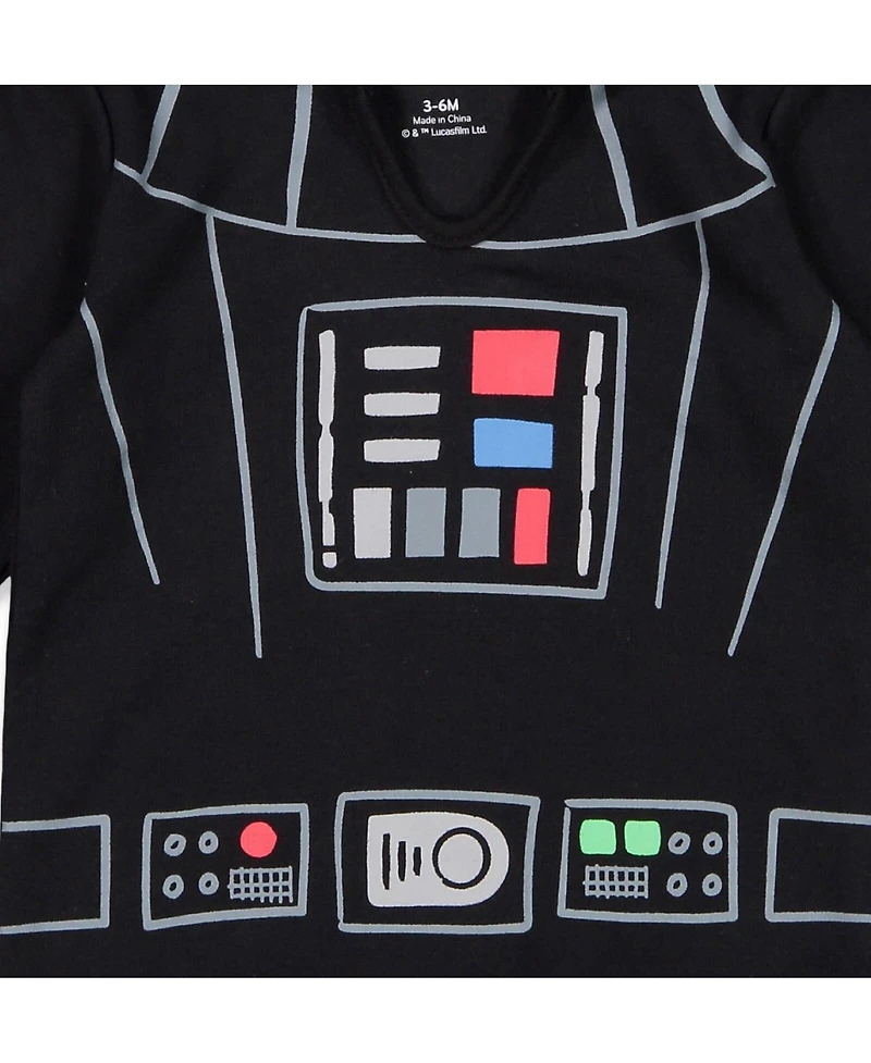 Star Wars Darth Vader R2-D2 Chewbacca Boys 3 Pack Bodysuits Infant