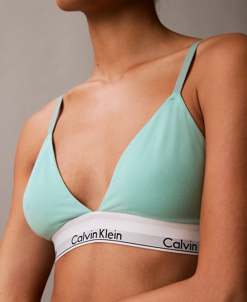 Calvin Klein Women's Modern Cotton Lightly Lined Triangle Bralette QF5650