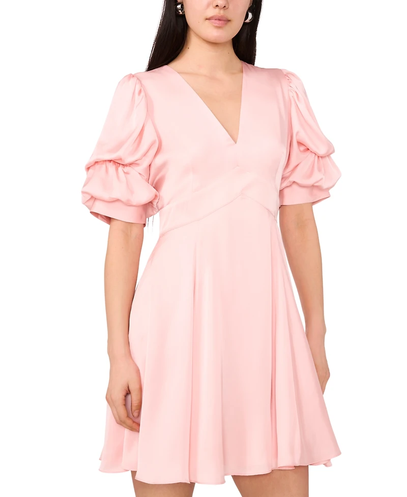 1.state Women's Short Sleeve Mini Dress