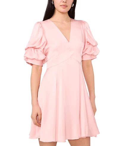 1.state Women's Short Sleeve Mini Dress