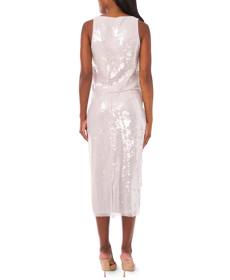 1.state Women's Sequin Embellished Midi Skirt