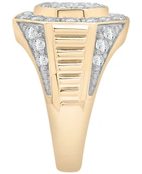 Macy's Men's Diamond (1 ct. t.w.) Ring in 14K Gold Plated Sterling Silver