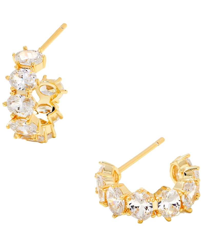Kendra Scott 2-Piece Cailin Cubic Zirconia Pendant Necklace and Huggie Earrings Gift Set