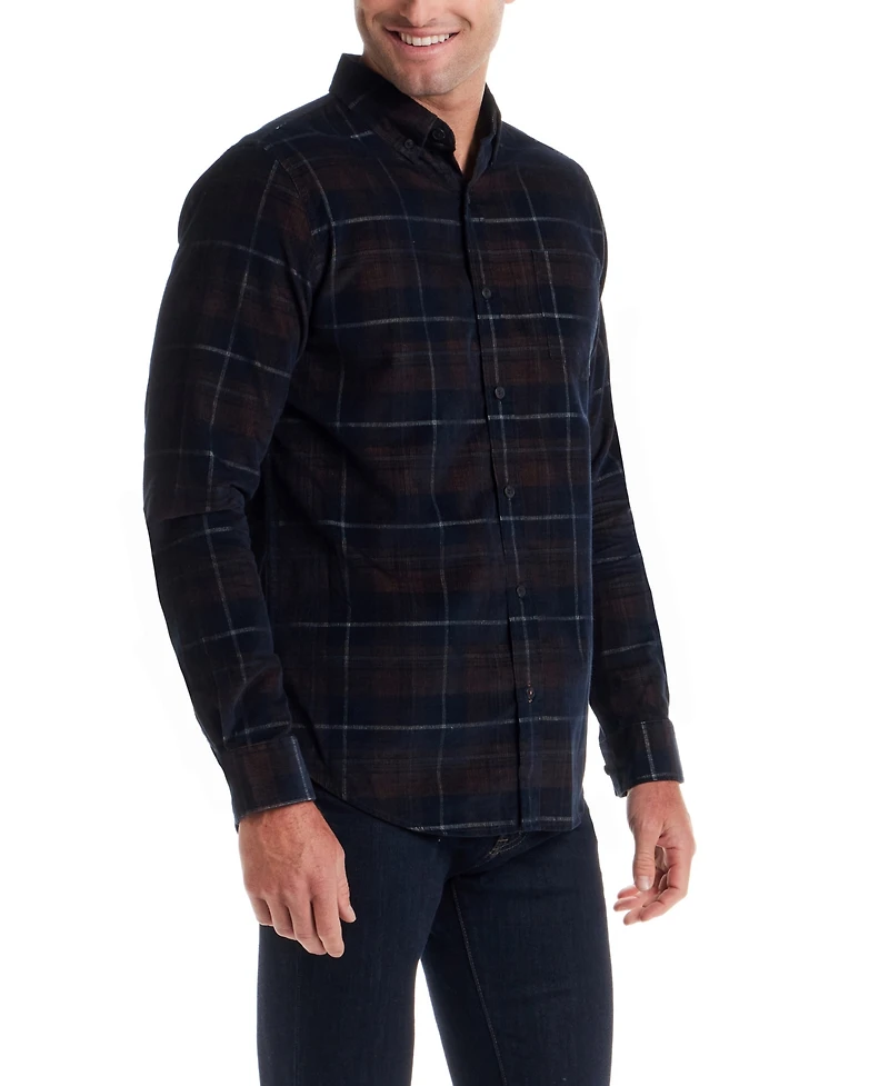 Weatherproof Vintage Men's Plaid Long Sleeve Shirt