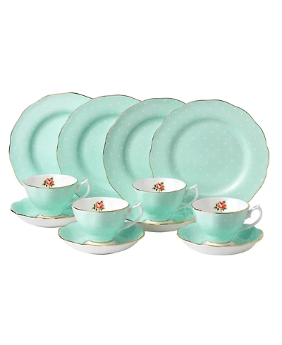 Royal Albert Polka Rose 12-Piece Set