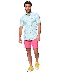 OppoSuits Men's Shirt - Button Up Dress Slim Fit White Short Sleeve