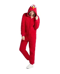 OppoSuits Men's Official Elmo Union Suit - Sesame Street Body for Adults Red