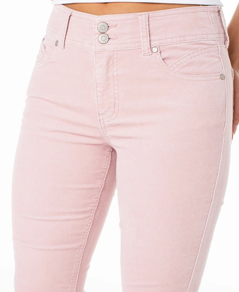Celebrity Pink Juniors' Corduroy Double-Button Bootcut Pants