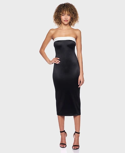 B Darlin Juniors' Strapless Sleeveless Dress