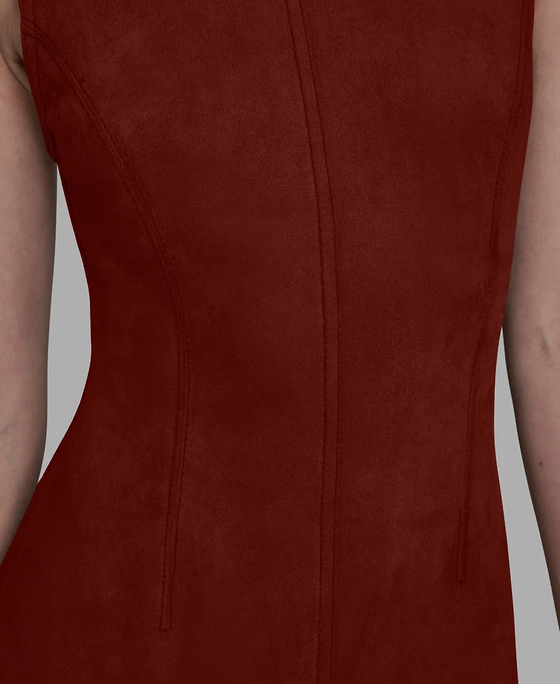 Bcbg Women's Crew Neck Sleeveless Midi Dress