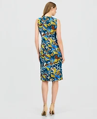 Anne Klein Women's Printed Sleeveless Sheath Dress