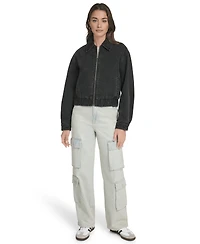 Levi's Women's Laydown Collar Bomber Denim Jacket