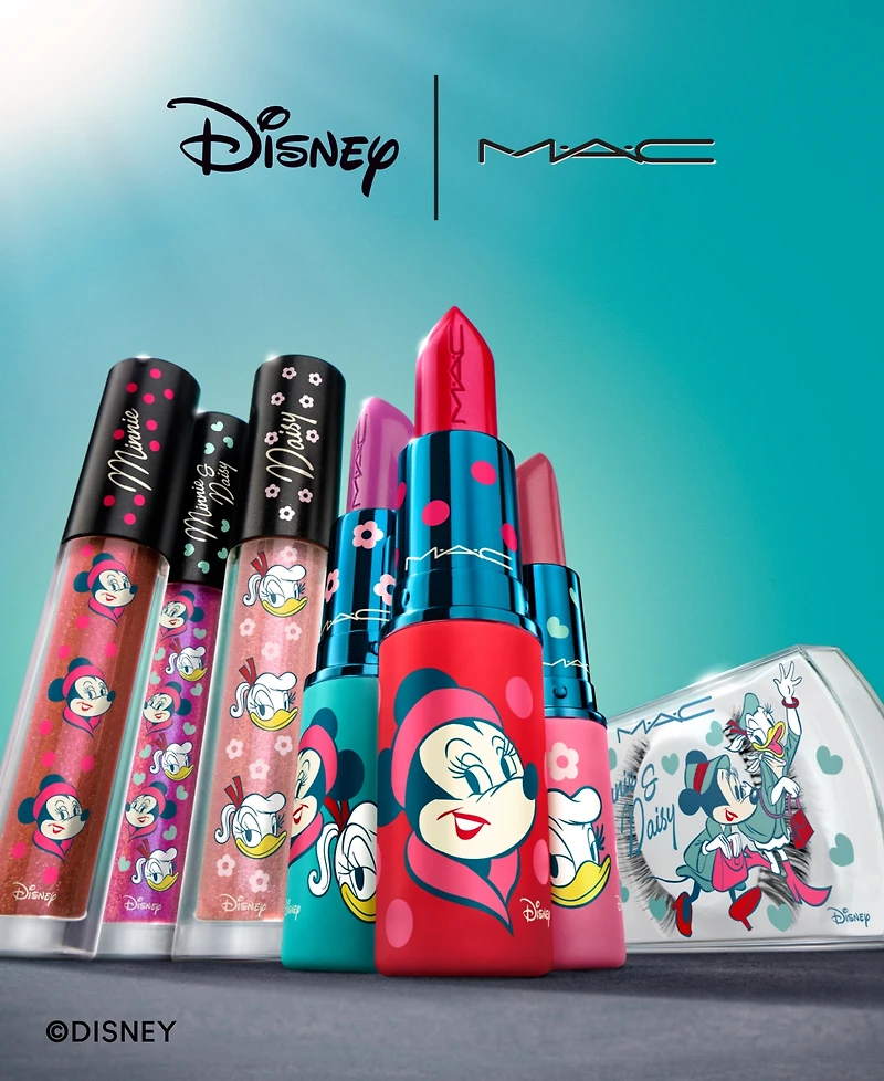 Mac X Disney Lustreglass Sheer-Shine Minnie & Daisy Lipstick