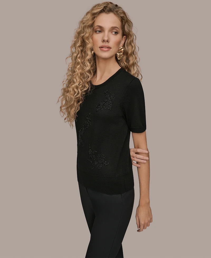 Donna Karan New York Women's Embellished Crewneck Sweater