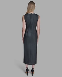 Bcbg Women's Rhinestone Applique Sleeveless Dress