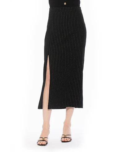 Alexia Admor Women's Onyx Striped Skirt