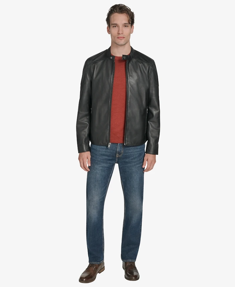 Marc New York Men's Maitlin Long Sleeves Moto Jacket