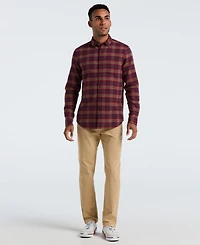 Original Penguin Men's Flannel Slim Fit Long Sleeves Shirt