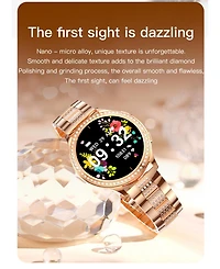 Ruxing Smart 1.32" Smart Watch Sport Multifunctional for Women With Bluetooth Calling Health Monitoring，Intelligent Reminder IP67