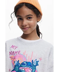 Desigual Girls's Stitch glitter sweatshirt