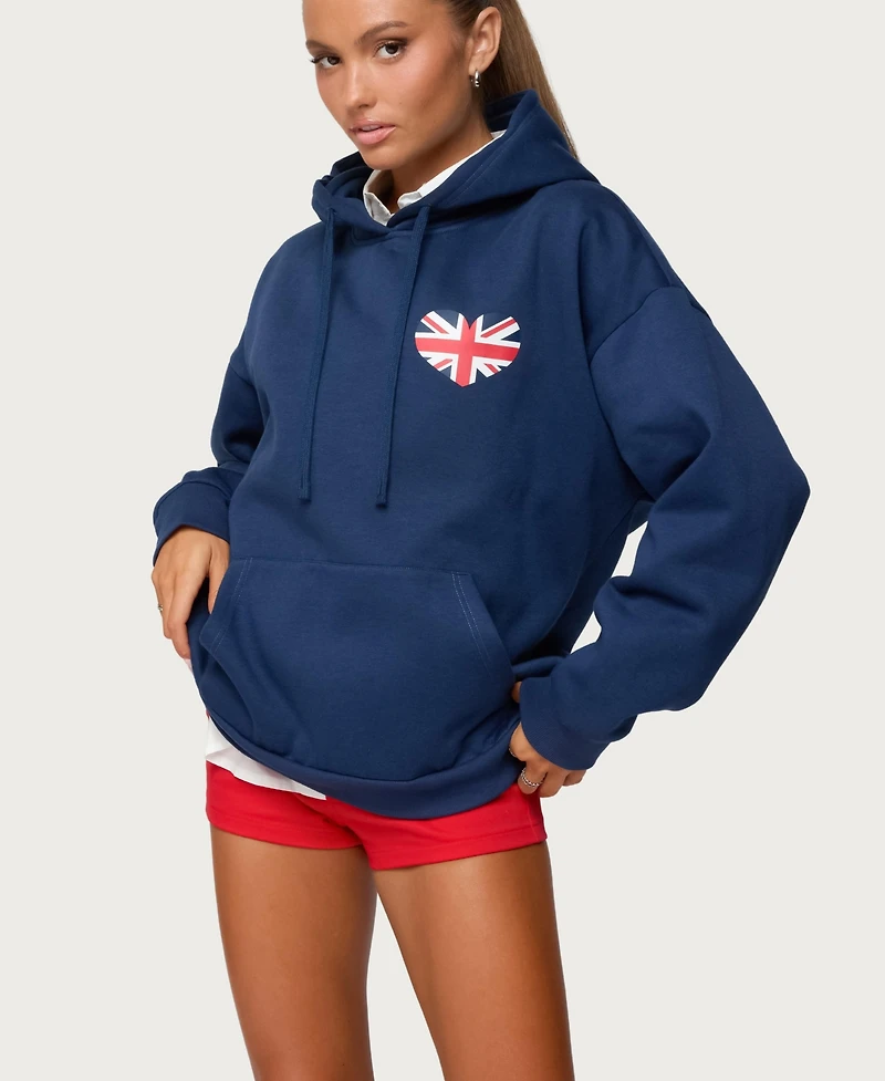 Edikted Women's Love London Oversized Hoodie