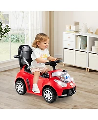 Sugift 3-in-1 Push Car for Toddler Sliding Car with Seat Belt and Canopy