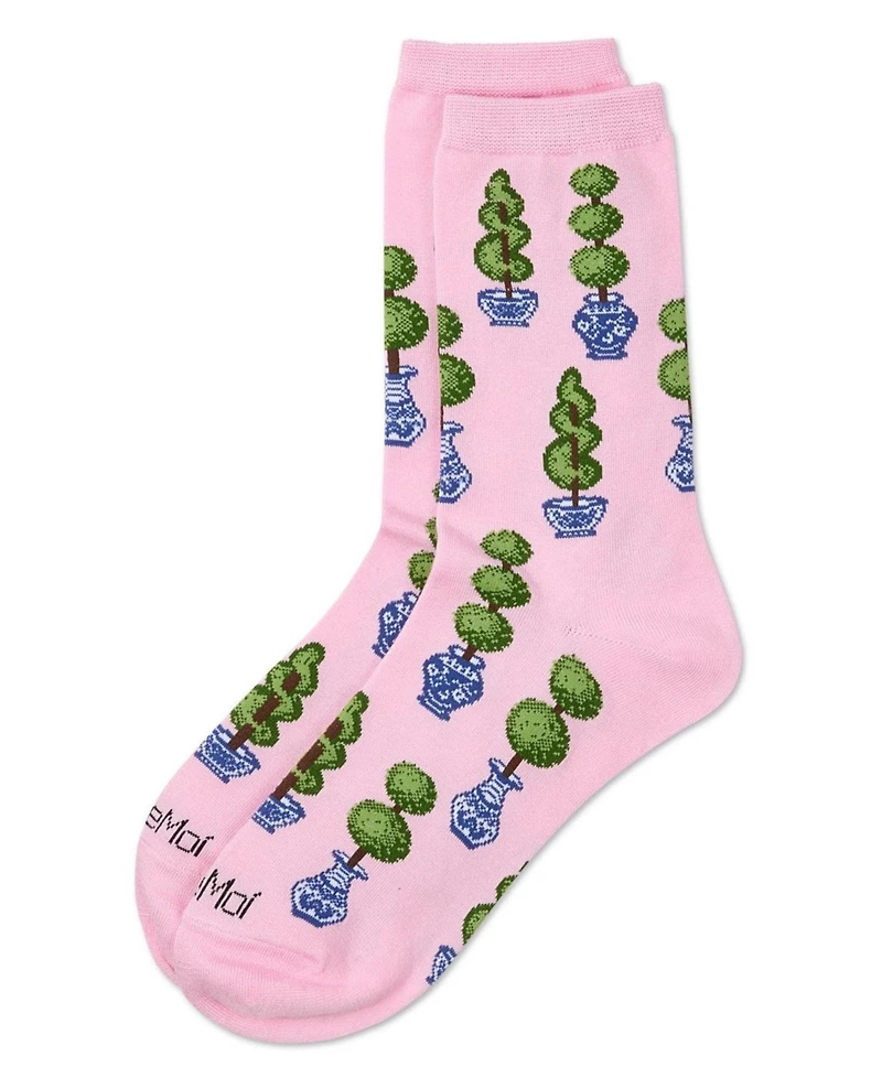 MeMoi Women's Ginger Jars Rayon From Crew Socks