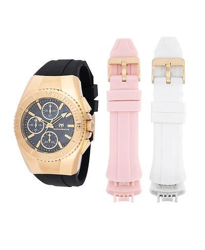 Technomarine Women's Tm-124034 Cruise Quartz Chronograph Black Dial Watch