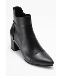 Forever & Always Shoes Gael Leather Block Heel Boot (Women)
