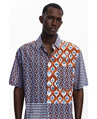 Desigual Men's Short-sleeve shirt with suns